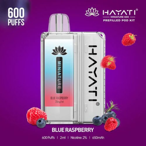 Hayati Miniature 600 Prefilled Vape Kit - Explore Captivating Flavors - Rechargeable Device - UK Ecig Station